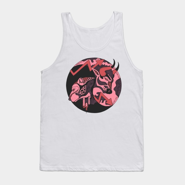 Ambrose Bull and Bear Tank Top by kenallouis